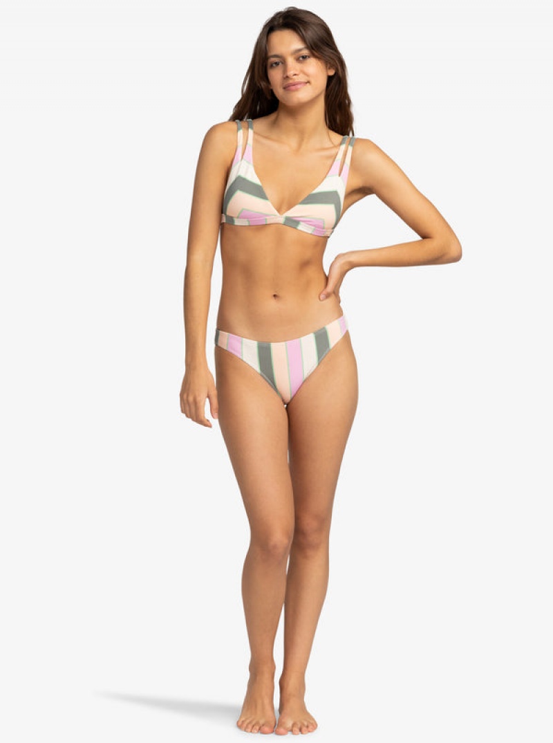 Arriba De Bikini Roxy Vista Stripe Fixed Triangle | 713ZFABNM