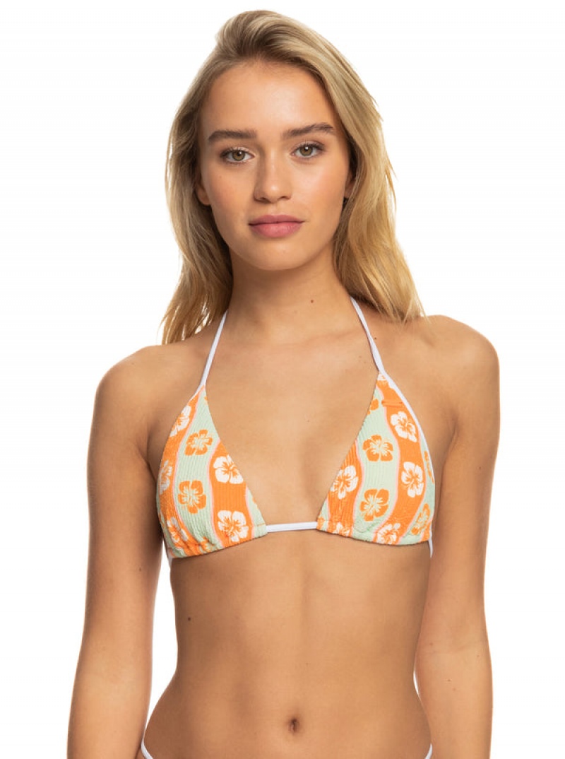 Arriba De Bikini Roxy Wavy Babe Tiki Tri | 794EKCXHZ