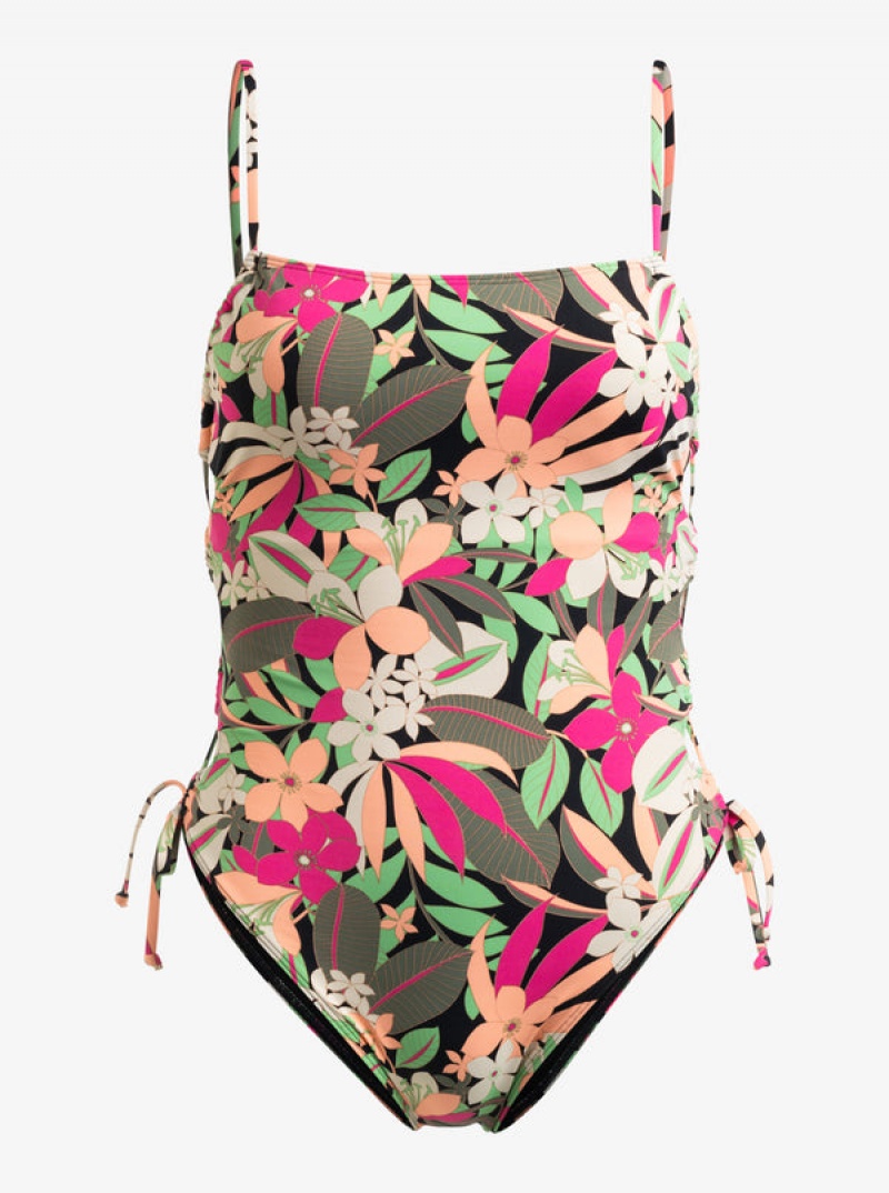 Bañadores Roxy Printed Beach Classics Encaje Up One-Piece | 473BFPMEC