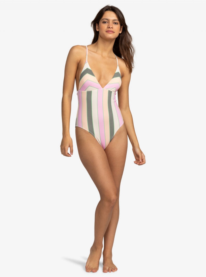 Bañadores Roxy Vista Stripe One-Piece | 680FUKVZH