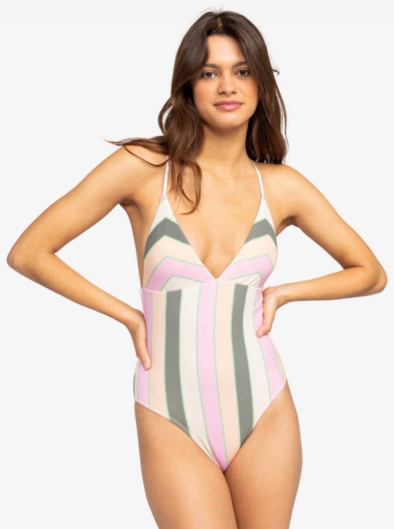 Bañadores Roxy Vista Stripe One-Piece | 680FUKVZH