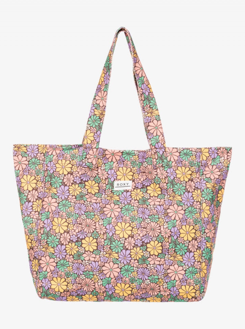 Bolsa de Mano Roxy Anti Bad Vibes Printed Beach | 317VFYMCD