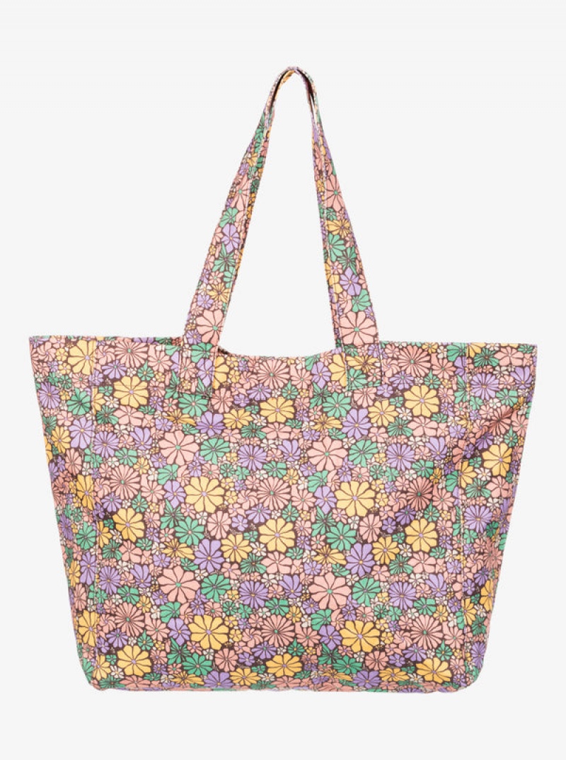 Bolsa de Mano Roxy Anti Bad Vibes Printed Beach | 317VFYMCD