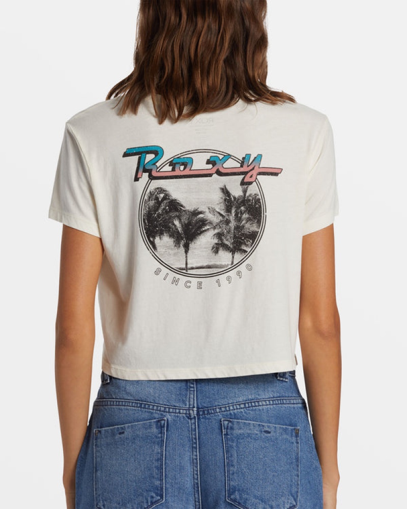 Camiseta Roxy Baja Cali Cropped | 436GAVSEO