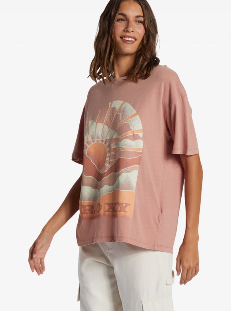 Camiseta Roxy Get Lost In The Moment Oversized Boyfriend | 251FCJUQM