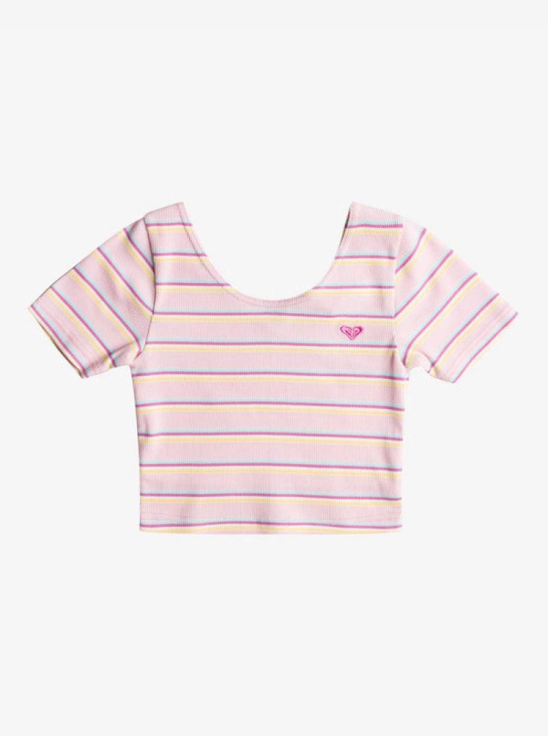 Camiseta Roxy Happiest Year Knit Niña | 518KFNOEX