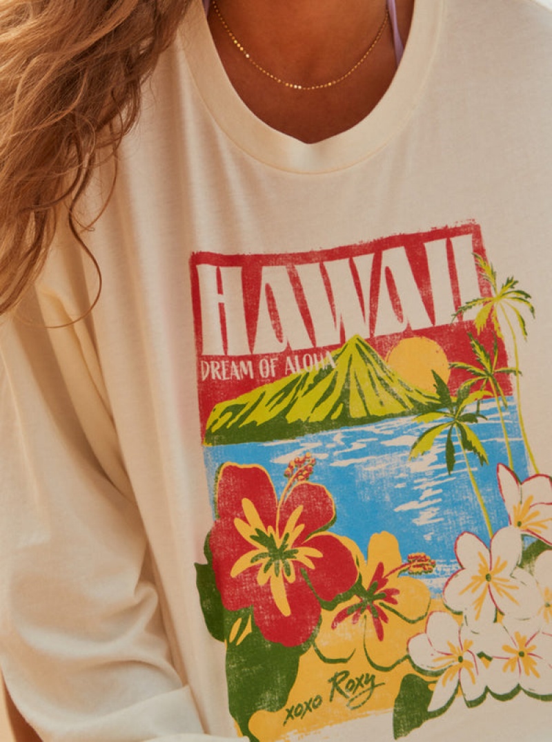 Camiseta Roxy Hawaiian Vacay Olsc | 530JIGCLQ