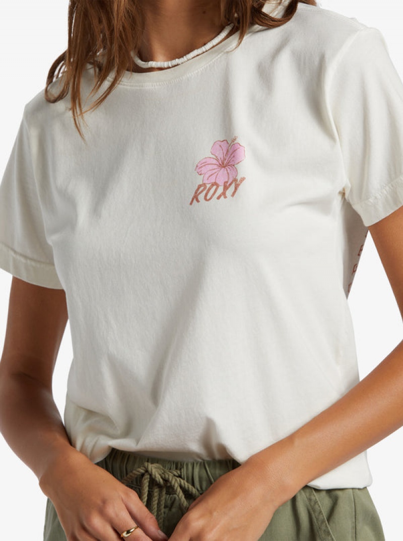 Camiseta Roxy Hibiscus Paradise Boyfriend | 035PZTXCW