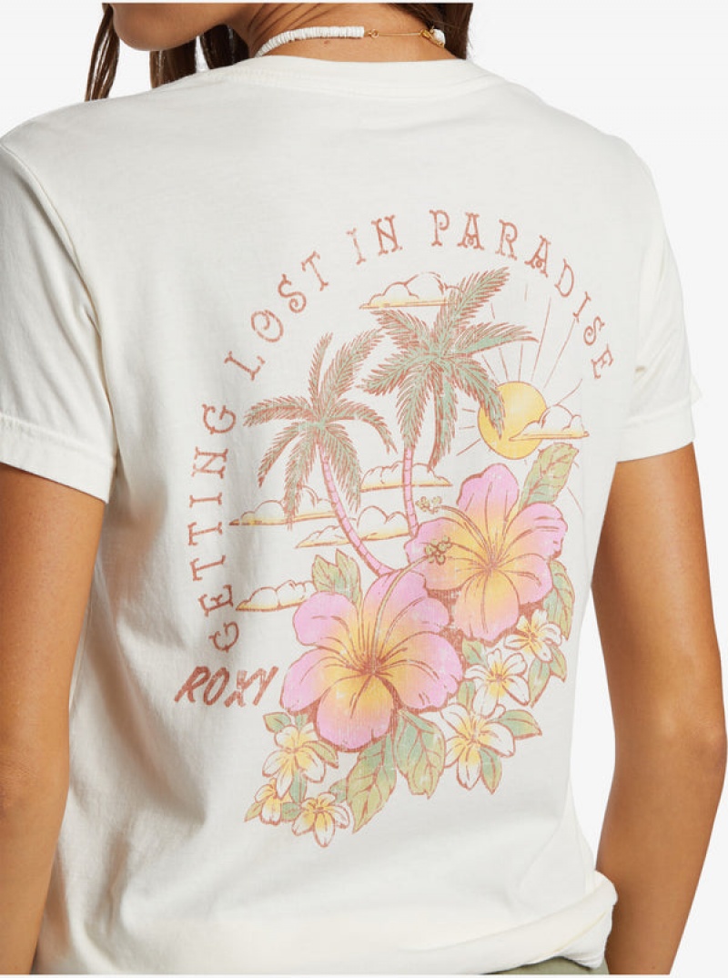 Camiseta Roxy Hibiscus Paradise Boyfriend | 035PZTXCW