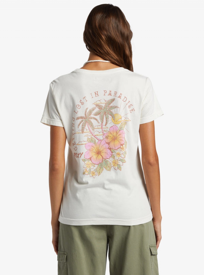 Camiseta Roxy Hibiscus Paradise Boyfriend | 035PZTXCW