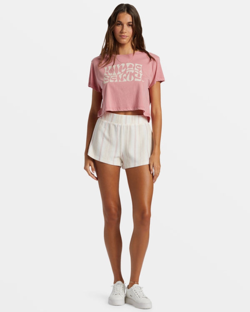 Camiseta Roxy Kinda Salty Cropped | 065NXSFEV