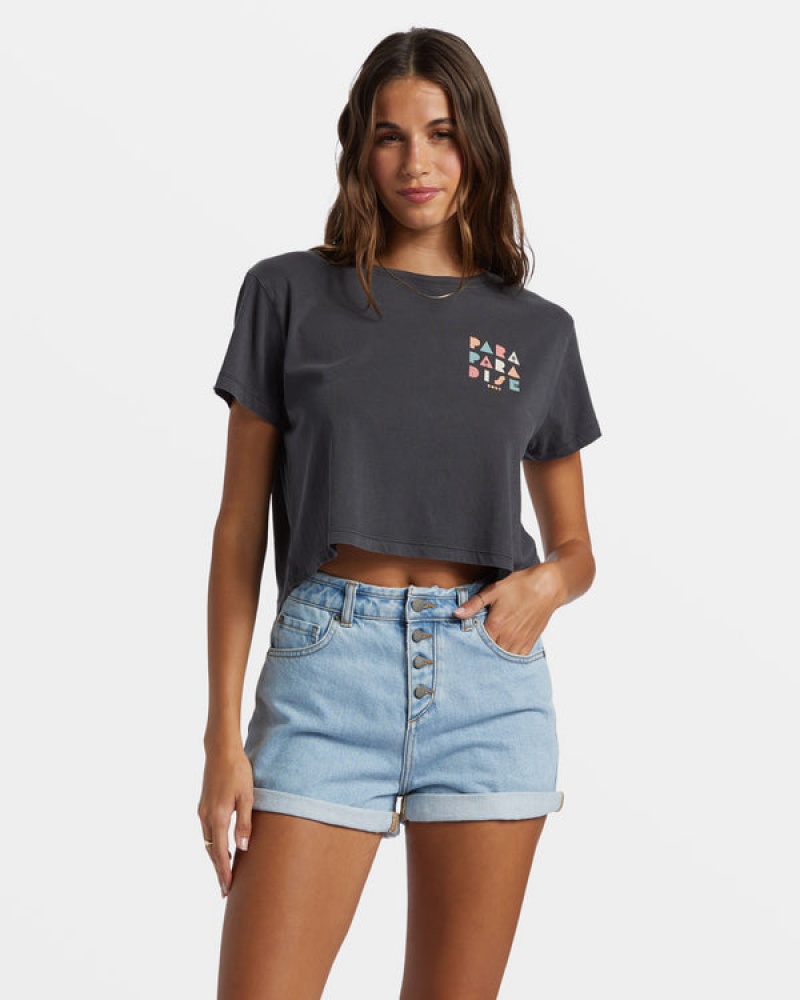 Camiseta Roxy Para Paradise Cropped | 159IQYNSR