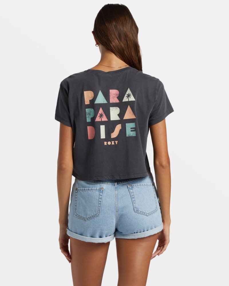 Camiseta Roxy Para Paradise Cropped | 159IQYNSR