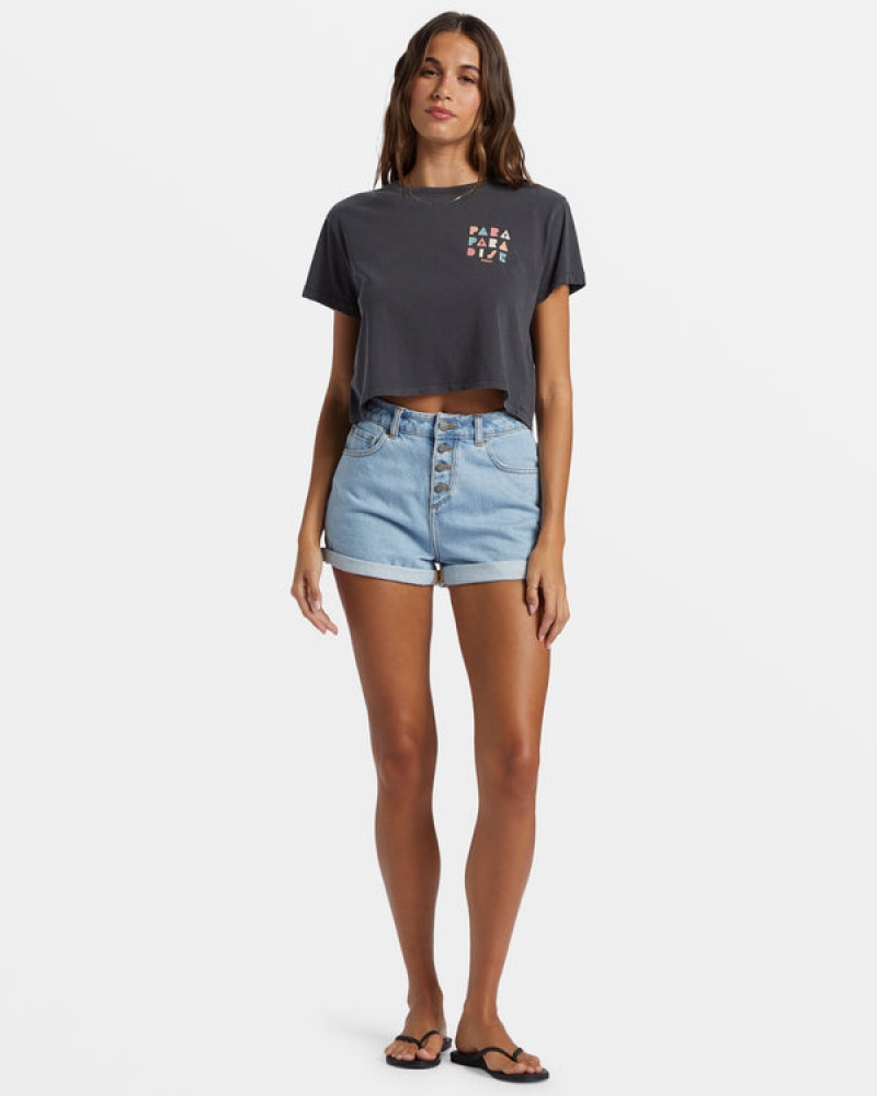 Camiseta Roxy Para Paradise Cropped | 159IQYNSR