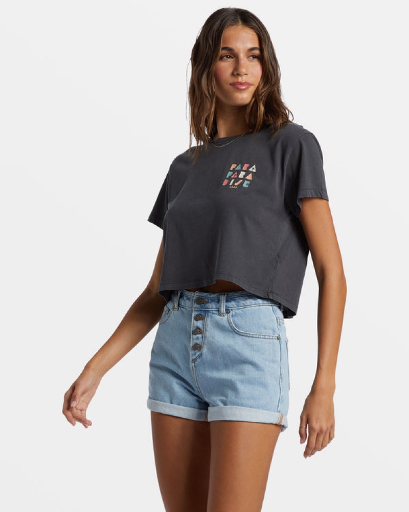 Camiseta Roxy Para Paradise Cropped | 159IQYNSR