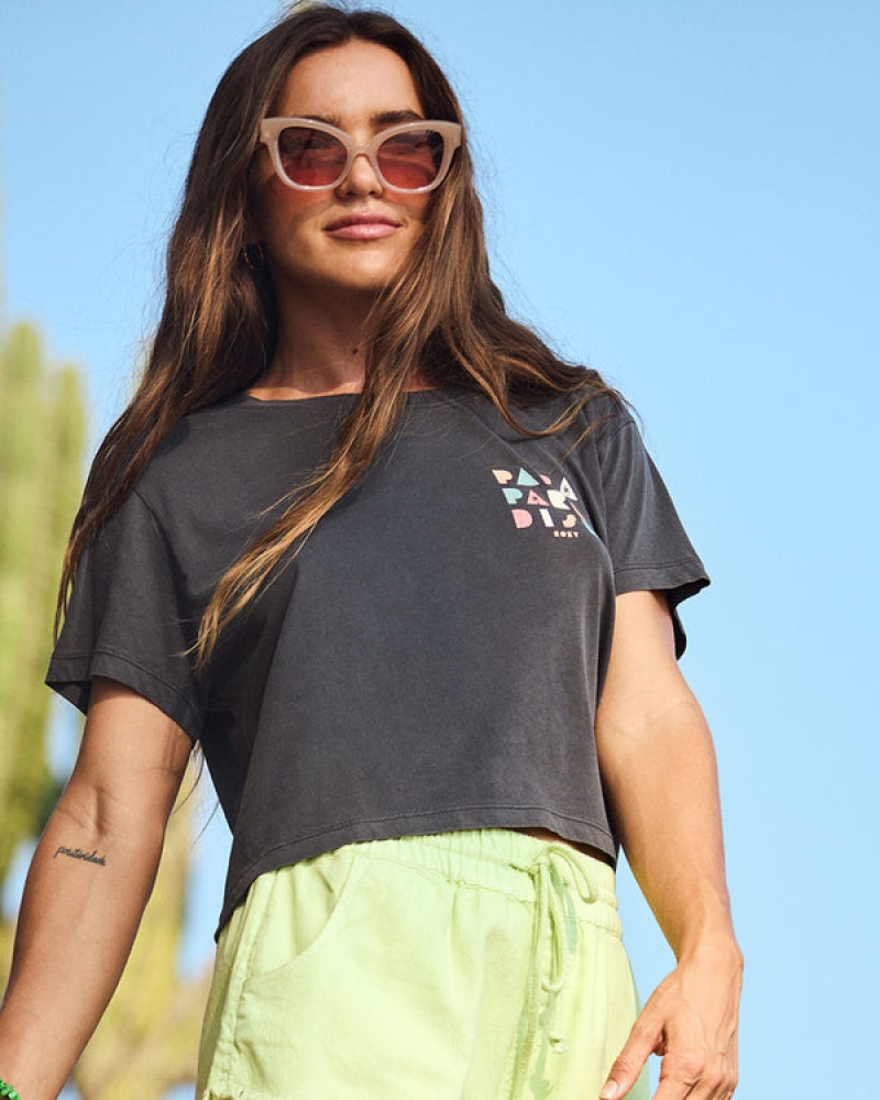 Camiseta Roxy Para Paradise Cropped | 159IQYNSR