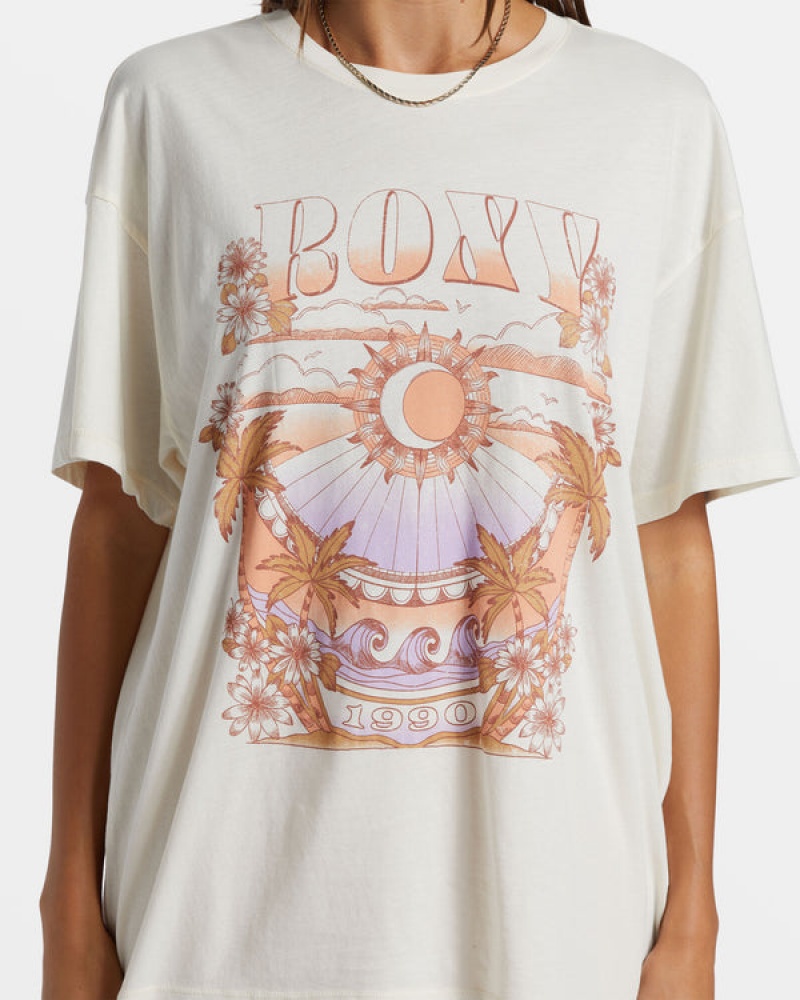 Camiseta Roxy Star Chart Oversized Boyfriend | 628DIPUZC