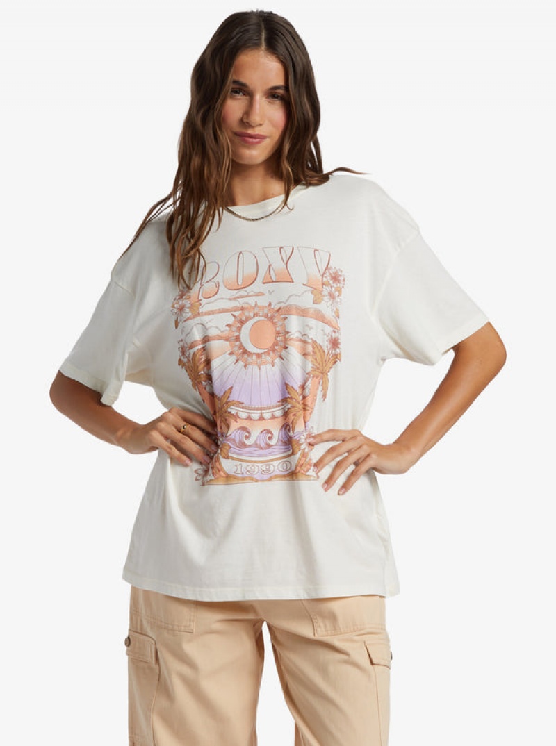 Camiseta Roxy Star Chart Oversized Boyfriend | 628DIPUZC