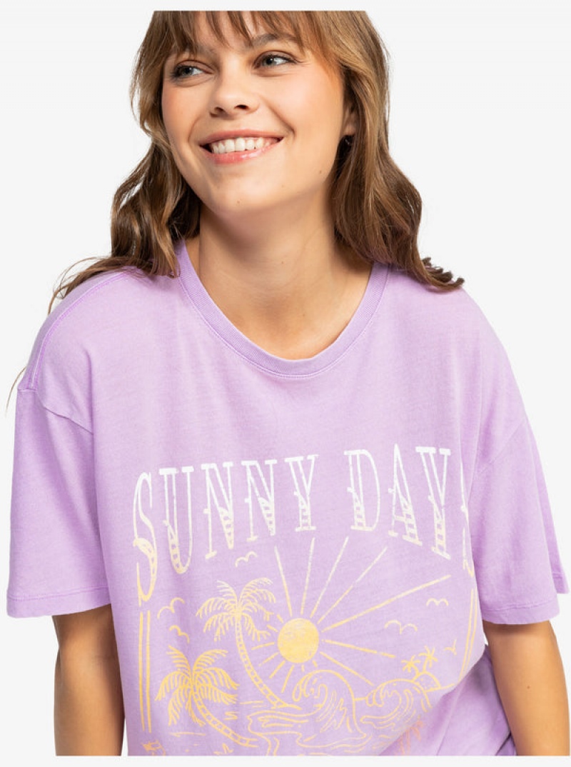 Camiseta Roxy Sunny Days Oversized | 720DFVQWI