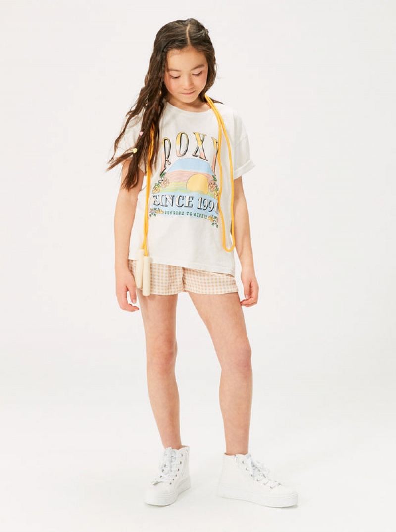 Camiseta Roxy Sunrise To Sunset Oversized Boyfriend Niña | 086PGHMYO