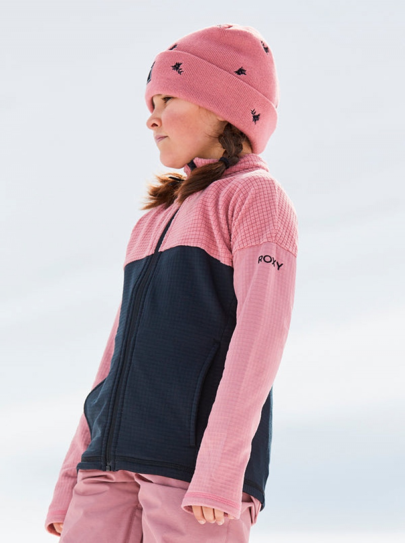 Chaquetas Snowboard Roxy Sidley Technical Zip-Up Fleece Niña | 639XRUKLO