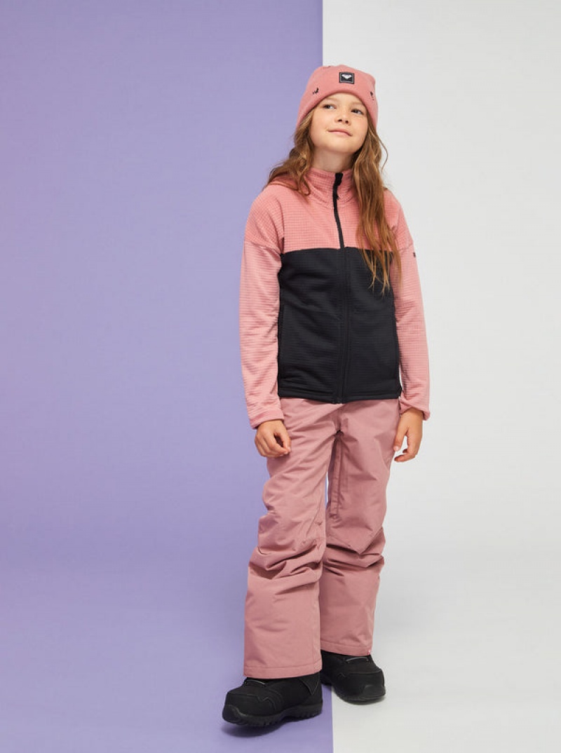 Chaquetas Snowboard Roxy Sidley Technical Zip-Up Fleece Niña | 639XRUKLO