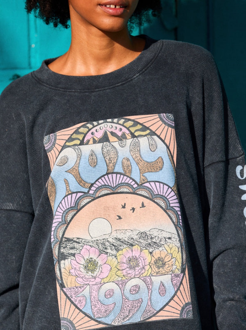 Ropa De Casa Roxy East Side Long-Sleeve Crew Neck | 836OLGEFM