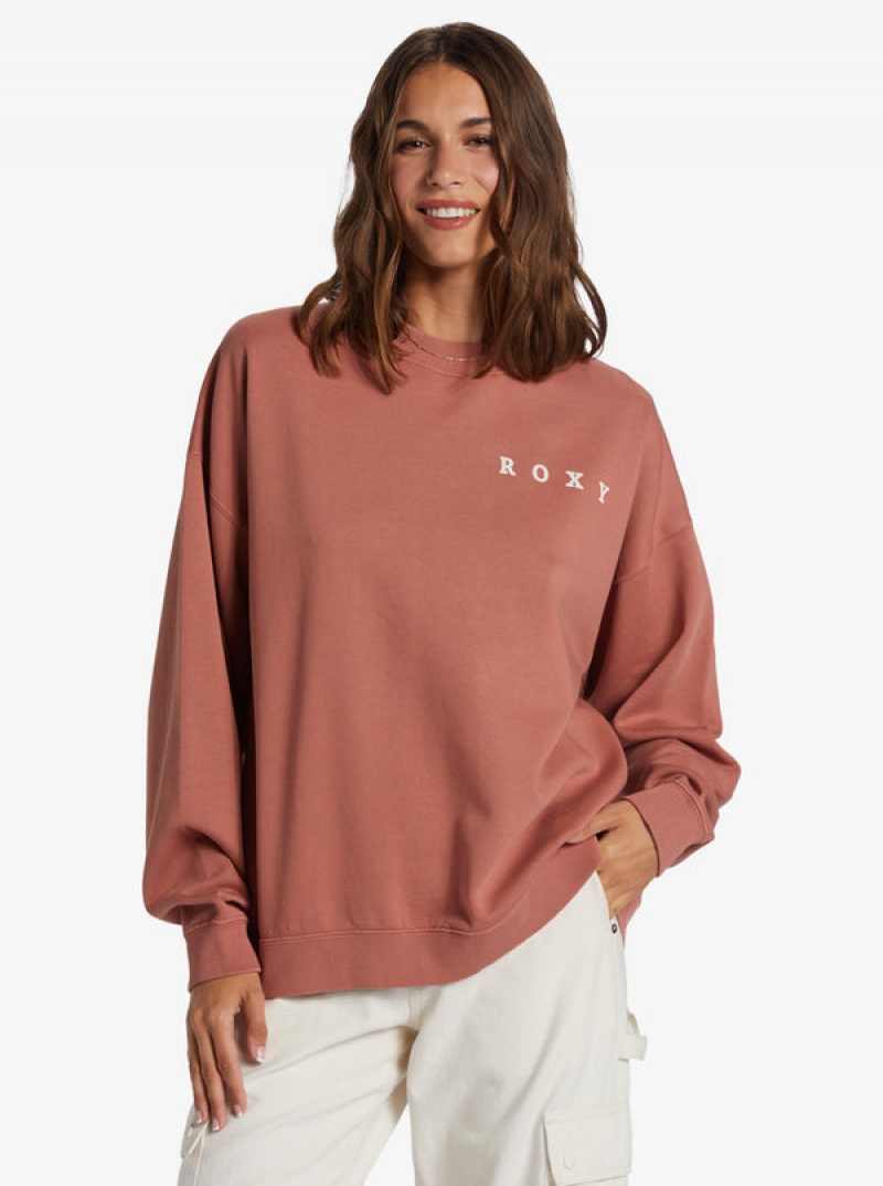 Ropa De Casa Roxy Lineup Oversized Crew Neck | 095AICOYE