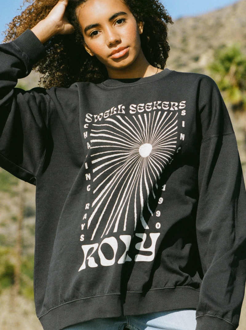 Ropa De Casa Roxy Lineup Oversized Crew Neck | 028RPXICV