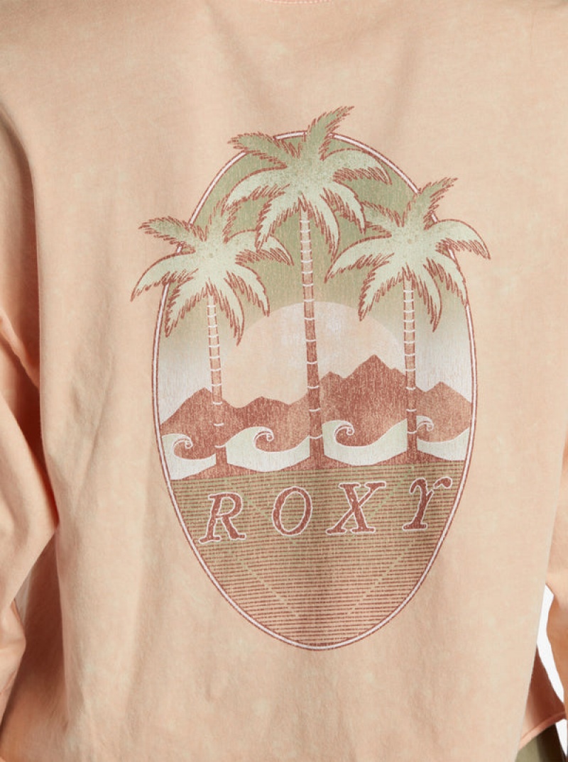 Ropa De Casa Roxy Palm Arcana Cropped Oversized Long Sleeve | 627LECOWK