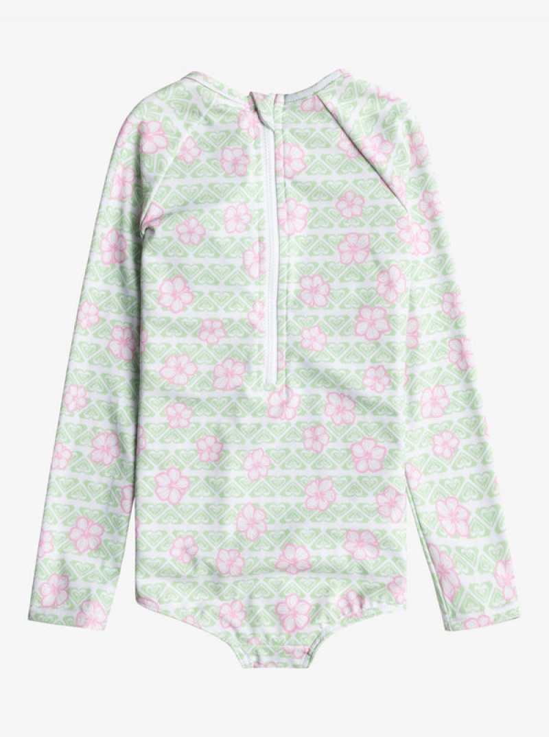 Ropa de Baño Roxy Hibiline Long-Sleeve Niña | 657YGMKCS