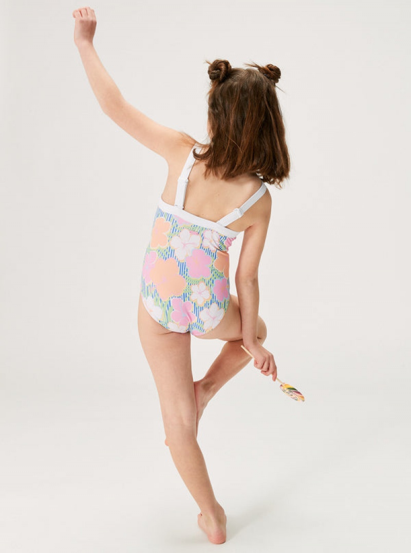 Ropa de Baño Roxy Tiny Flower One-Piece Niña | 039YWPTQZ