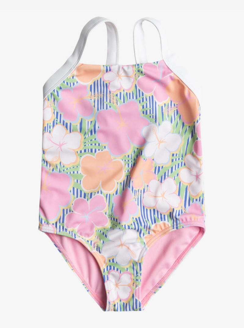 Ropa de Baño Roxy Tiny Flower One-Piece Niña | 039YWPTQZ