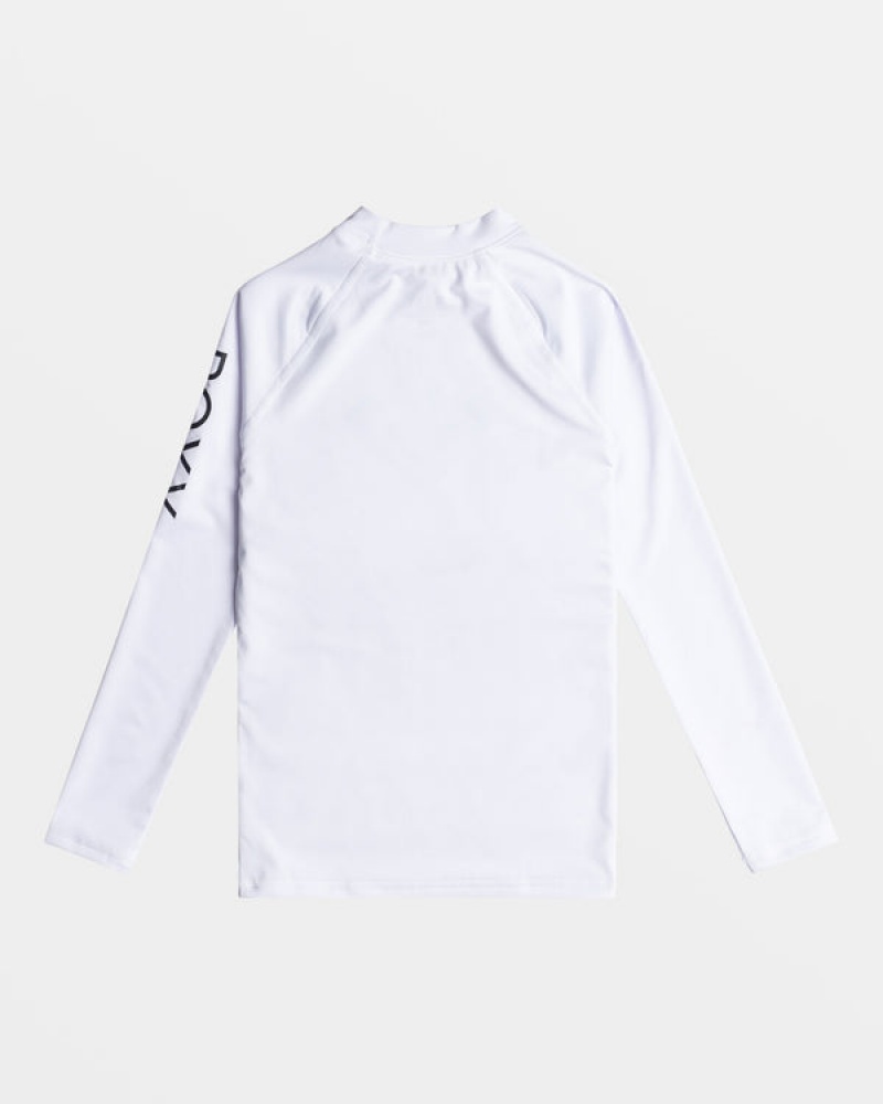 Ropa de Baño Roxy Whole Hearted Long Sleeve UPF 50 Rashguard Niña | 320WHMVQR