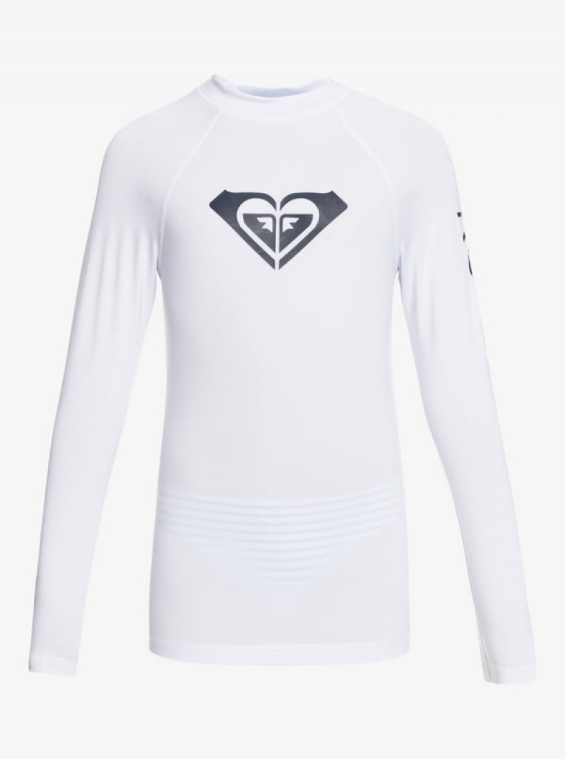 Ropa de Baño Roxy Whole Hearted Long Sleeve UPF 50 Rashguard Niña | 320WHMVQR