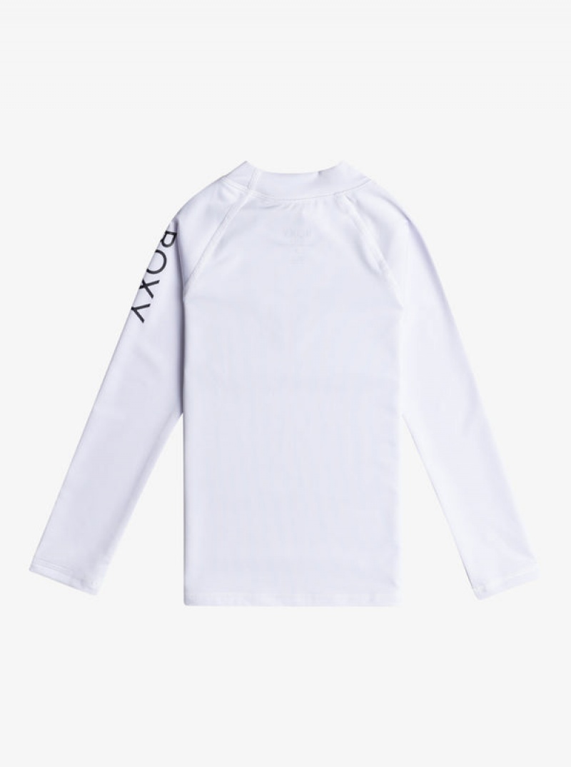 Ropa de Baño Roxy Whole Hearted Long Sleeve UPF 50 Rashguard Niña | 254DIXEKG