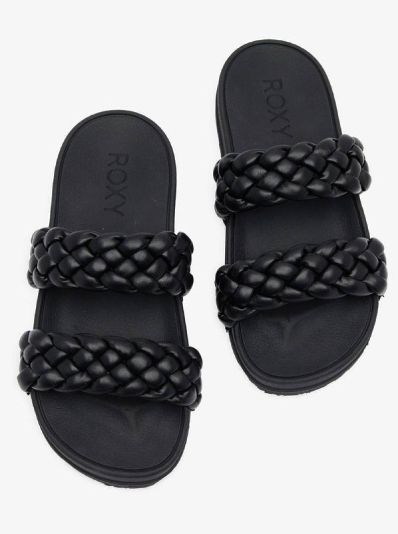 Sandalias Roxy Slippy Braided Agua-Friendly | 364XUJZVS