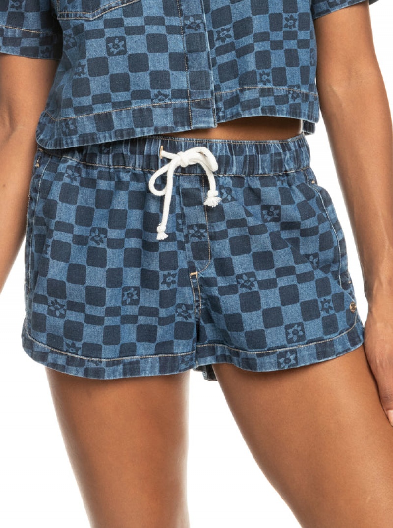 Short Roxy New Impossible Printed Denim | 029LKFAWC