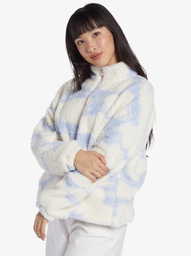 Sudadera con Capucha Roxy Chloe Kim In The Clouds Sherpa Full-Zip Fleece | 017FYPGAD