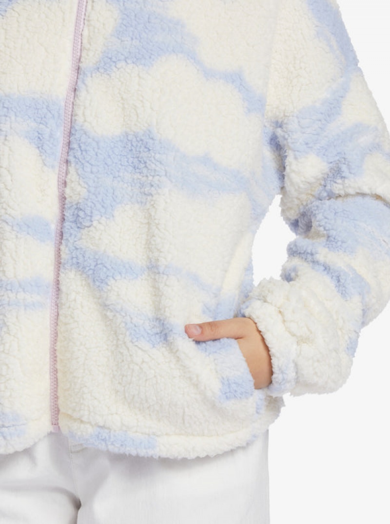 Sudadera con Capucha Roxy Chloe Kim In The Clouds Sherpa Full-Zip Fleece | 017FYPGAD