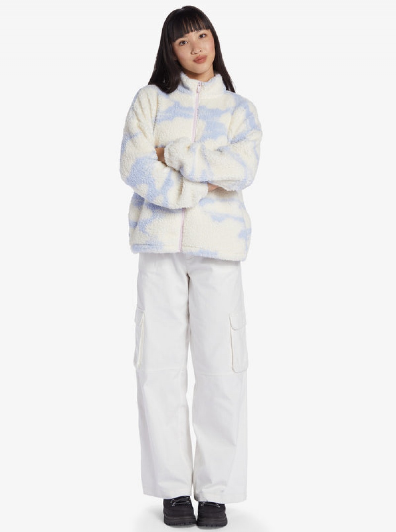 Sudadera con Capucha Roxy Chloe Kim In The Clouds Sherpa Full-Zip Fleece | 017FYPGAD