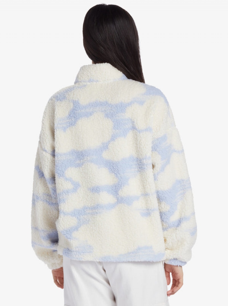 Sudadera con Capucha Roxy Chloe Kim In The Clouds Sherpa Full-Zip Fleece | 017FYPGAD