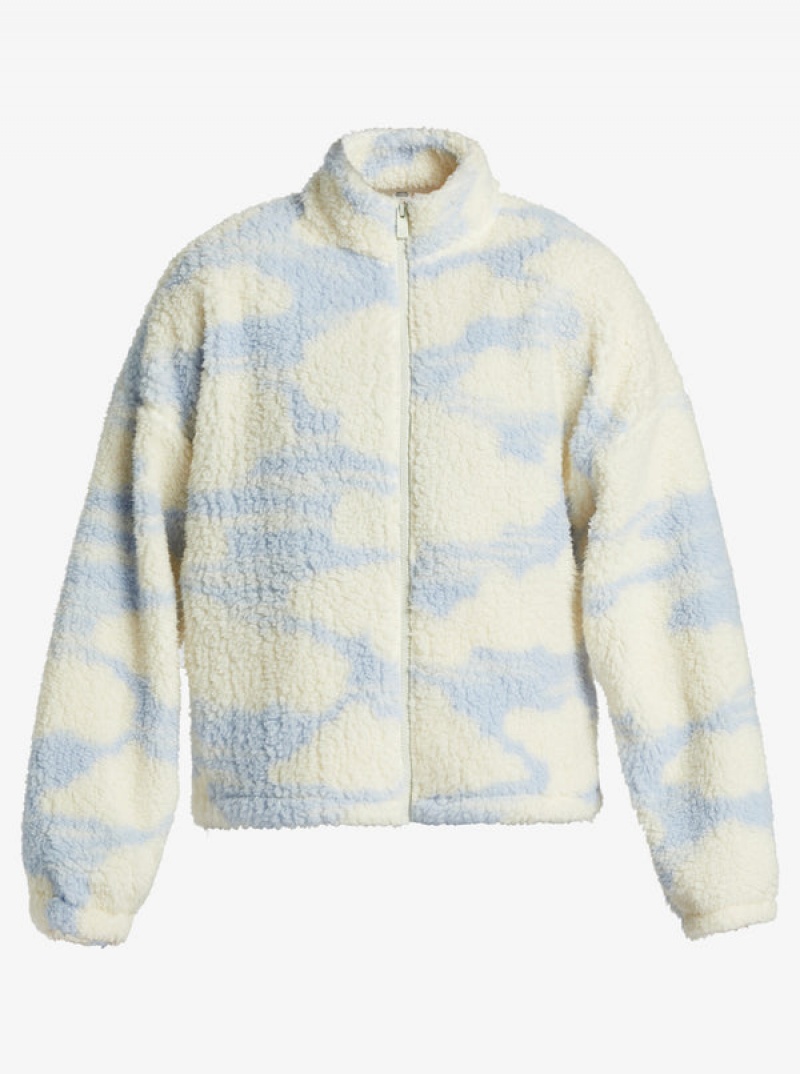 Sudadera con Capucha Roxy Chloe Kim In The Clouds Sherpa Full-Zip Fleece | 017FYPGAD