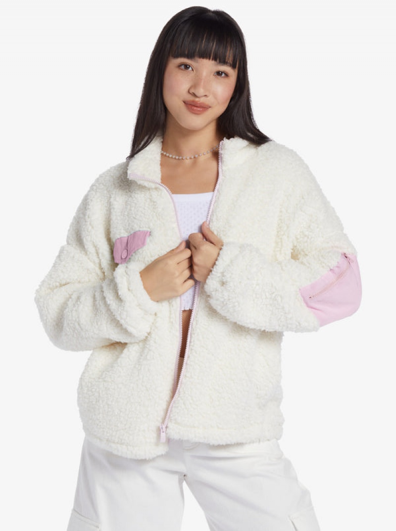 Sudadera con Capucha Roxy Chloe Kim Pop Sherpa Full-Zip Fleece | 367ALJRYC