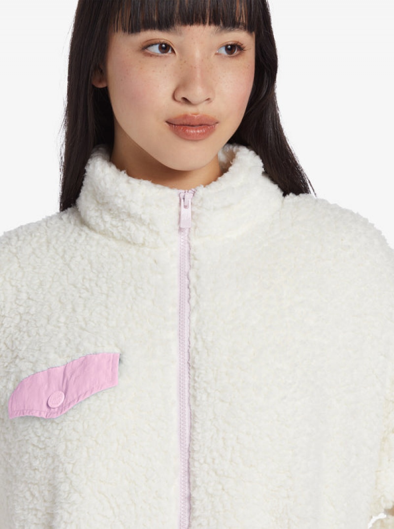 Sudadera con Capucha Roxy Chloe Kim Pop Sherpa Full-Zip Fleece | 367ALJRYC