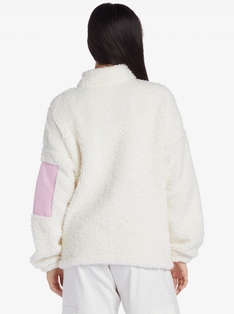 Sudadera con Capucha Roxy Chloe Kim Pop Sherpa Full-Zip Fleece | 367ALJRYC