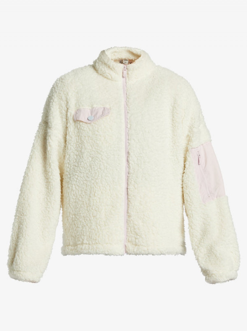 Sudadera con Capucha Roxy Chloe Kim Pop Sherpa Full-Zip Fleece | 367ALJRYC