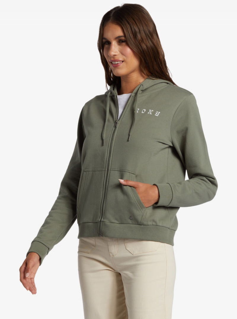 Sudadera con Capucha Roxy Evening Hike Zip Zip-Up | 106USRENT