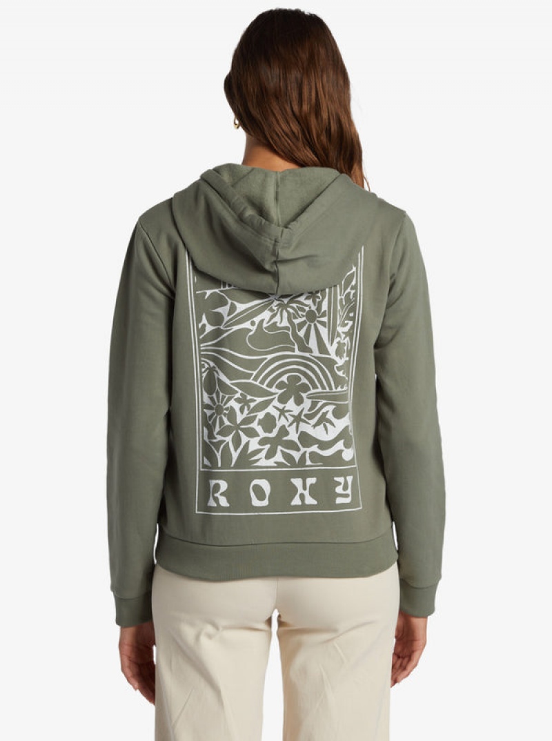 Sudadera con Capucha Roxy Evening Hike Zip Zip-Up | 106USRENT