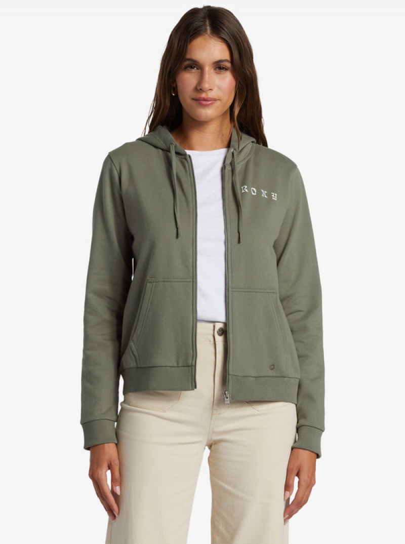 Sudadera con Capucha Roxy Evening Hike Zip Zip-Up | 106USRENT